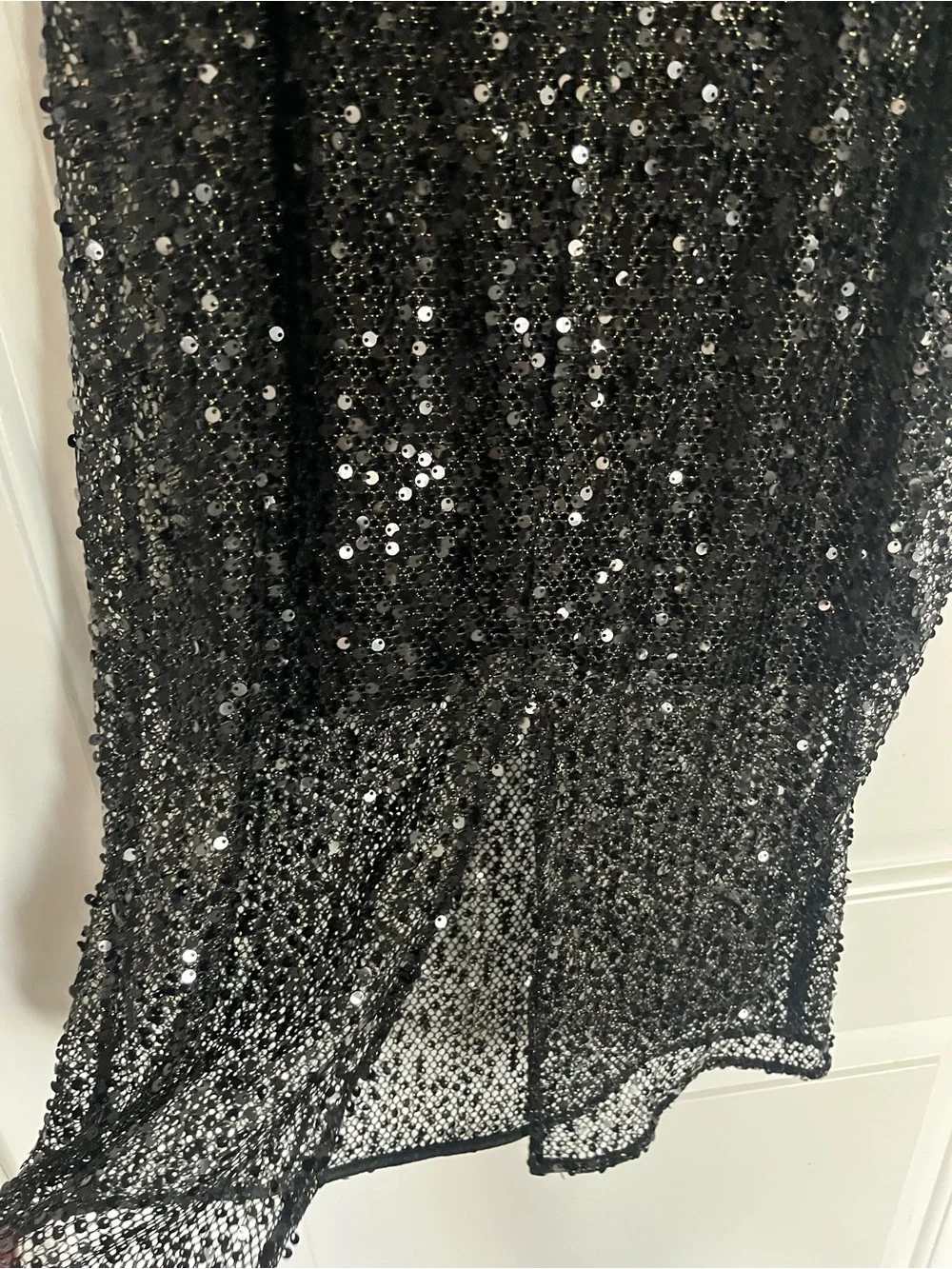 J. Crew Collection Black Sequin skirt